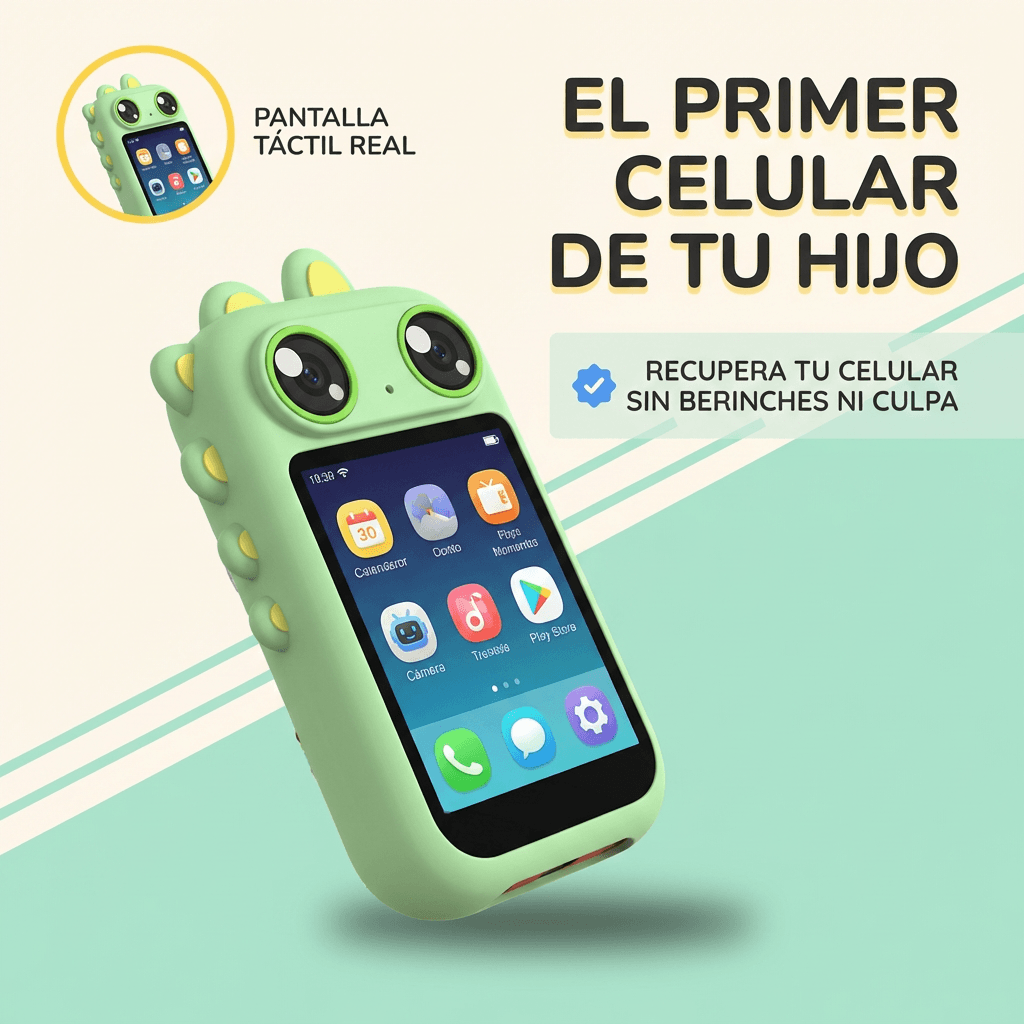 Teléfono Inteligente Infantil  (Versión Animales) - Dale su primer dispositivo sin prestar el tuyo